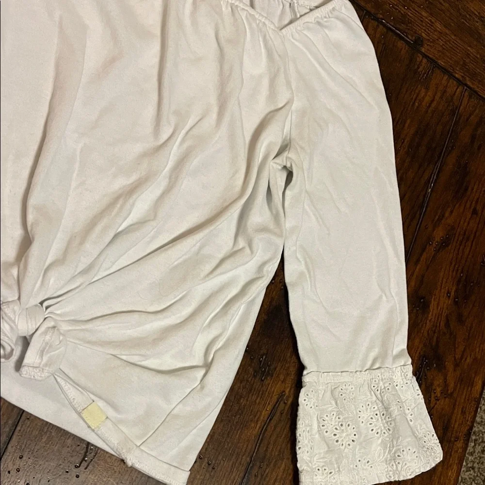 Abercrombie Kids Cream Long Sleeve Tee with Knot - Picture 5 of 6